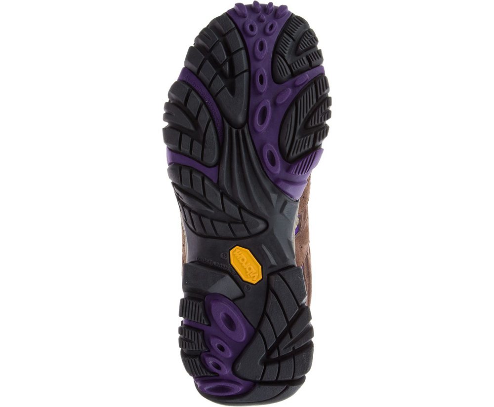 Merrell Boots Brown - Moab 2 Mid Ventilator Wide Width - Womens 93ERUCADK